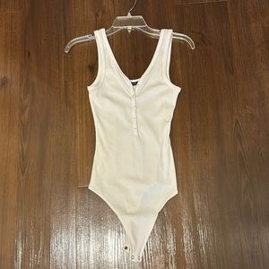Abercrombie & Fitch White Tank Body Suit